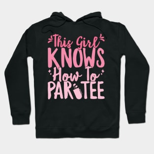 This Girl Knows How To Par Tee Funny Party Golf Golfer graphic Hoodie